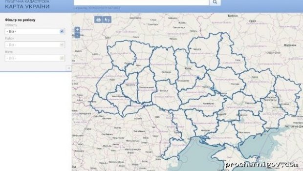 Карта Кадастровых Номеров Украины